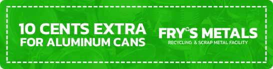 Green aluminum cans recycling promotion